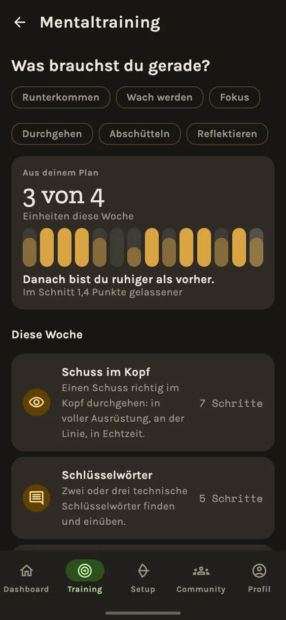 Trainiere auch deinen Kopf