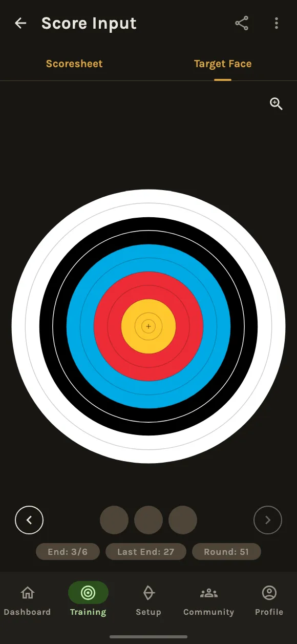 Score arrow by arrow