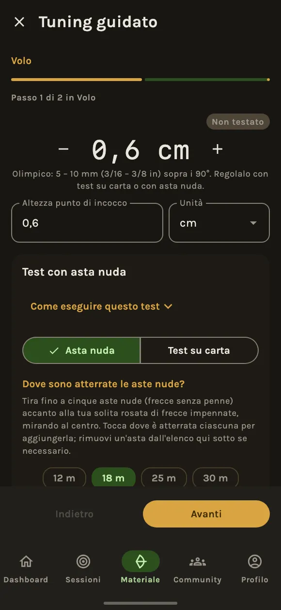 Il tuo arco, a punto